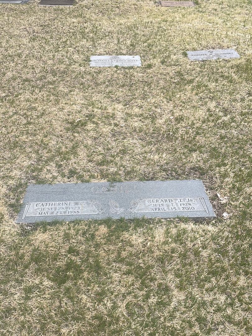 Catherine C. Cahill's grave. Photo 1