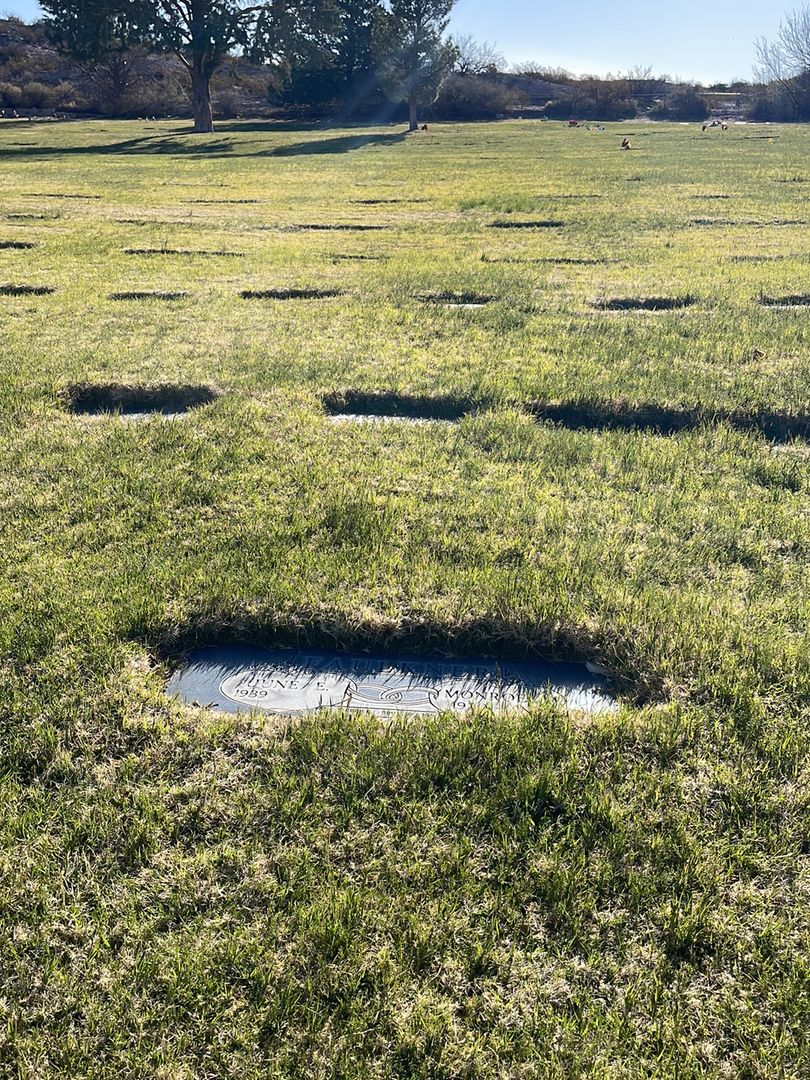 Monroe M. Faulkner's grave. Photo 1