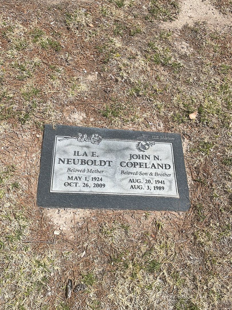Ila E. Neuboldt's grave. Photo 1