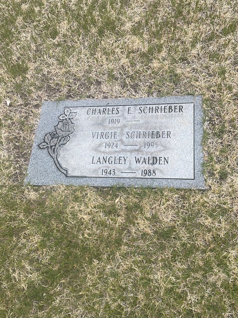 Langley Walden's grave. Photo 1