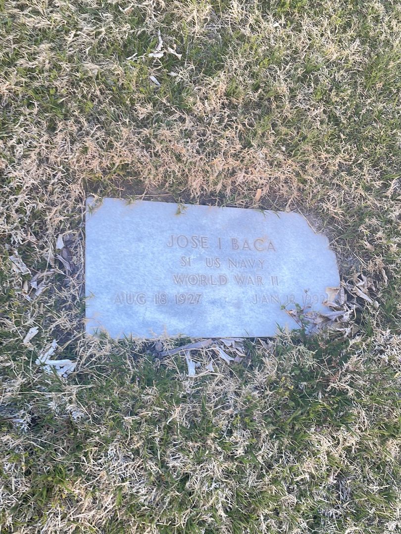 Jose I. Baca's grave. Photo 1