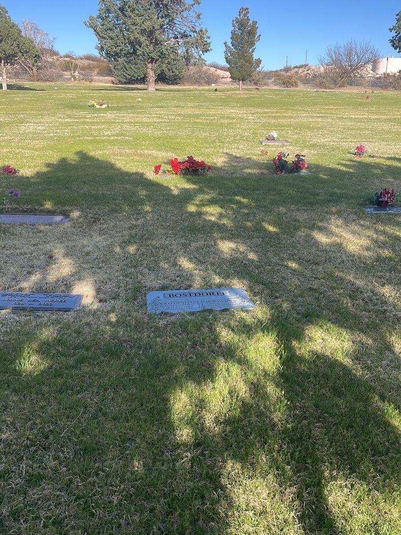Dora Vaden Stenson Bostdorff's grave. Photo 1