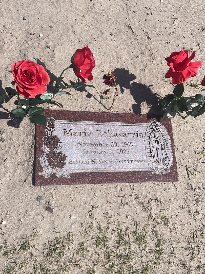 Maria Echavarria's grave. Photo 1