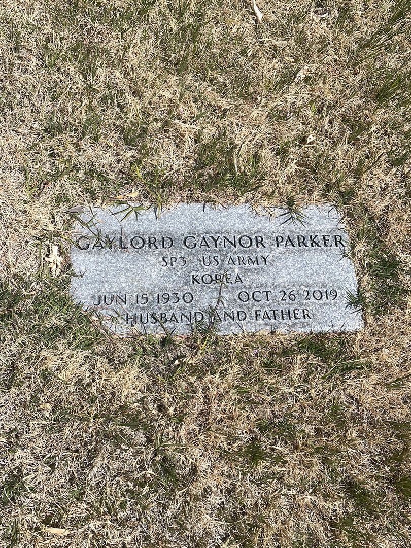 Gaylord Gaynor Parker's grave. Photo 1