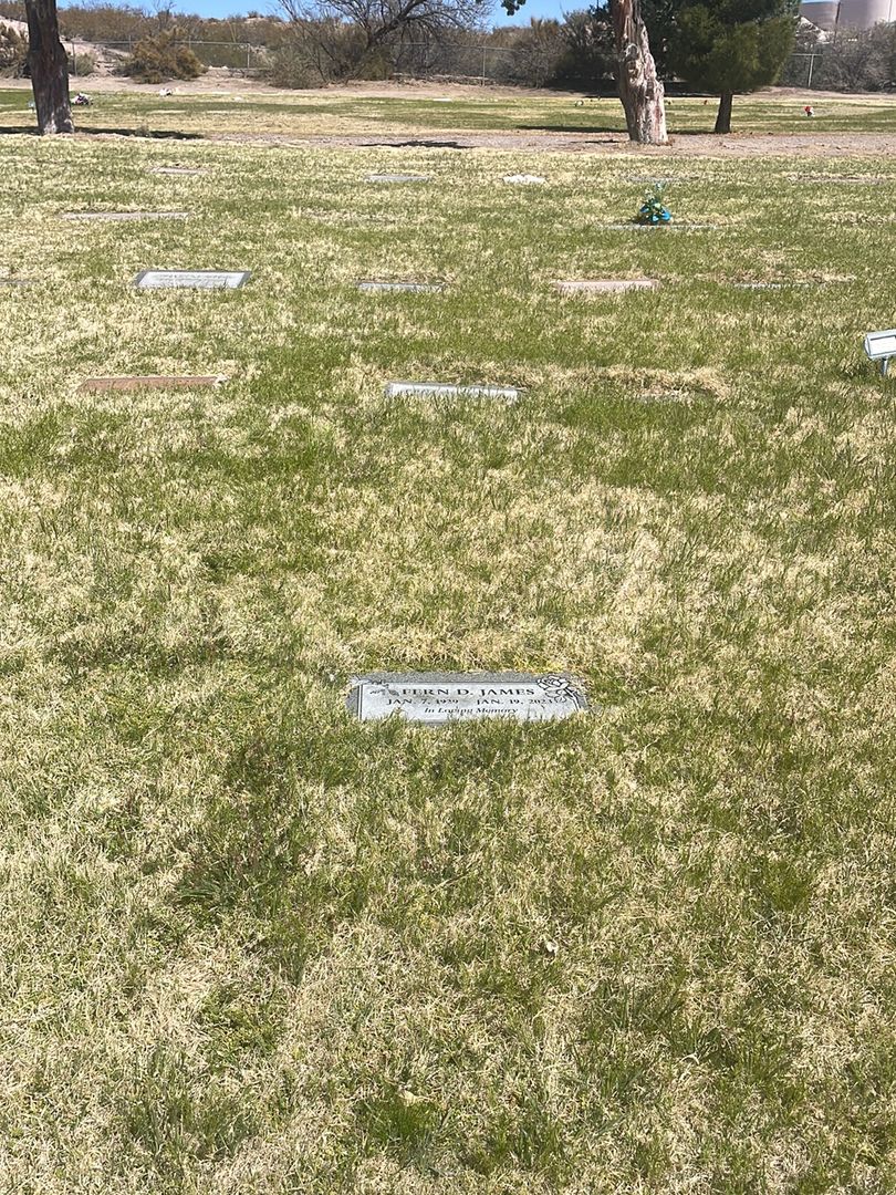 Fern D. James's grave. Photo 1