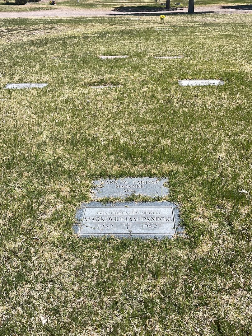 Mark William Pandzic's grave. Photo 1